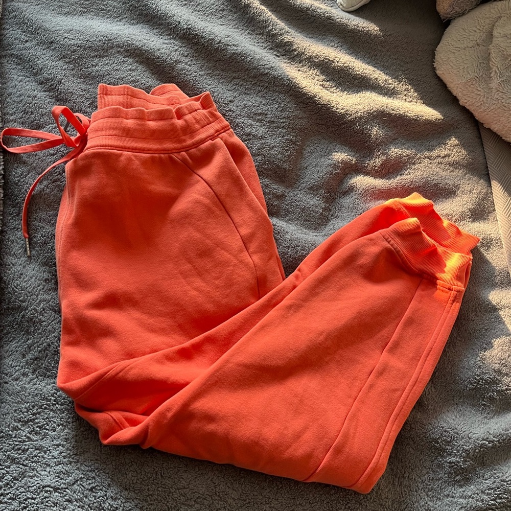 Lululemon Athletica Orange Track Pants
